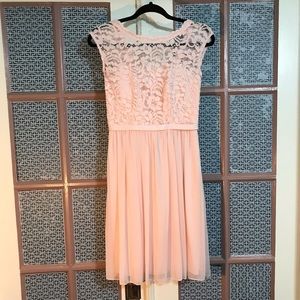 David’s Bridal Bridesmaid dress in petal size 4